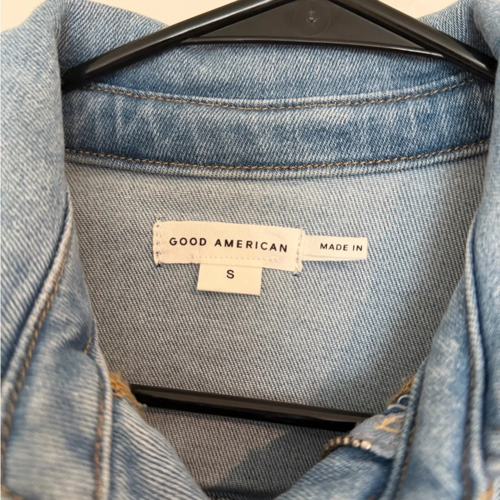 GOOD AMERICAN Denim Fit For Success Jumpsuit size small